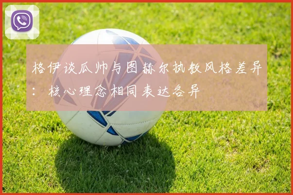 格伊谈瓜帅与图赫尔执教风格差异：核心理念相同表达各异